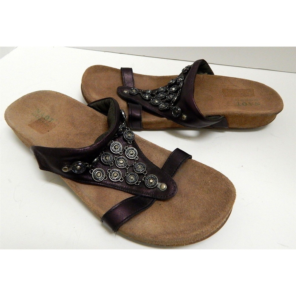 Naot Juneau Bronze Metallic Leather Strappy Sandals 41 US‎ 10 M
